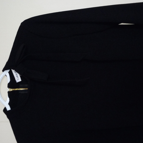 COPY - Calvin klein black sheath dress with necktie - Picture 2 of 5